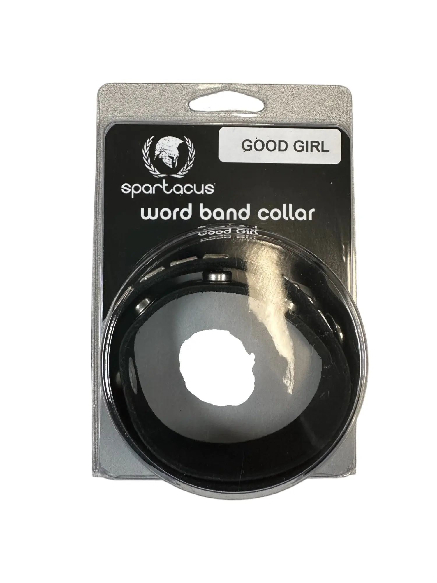 GOOD GIRL Leather Word Band Collar