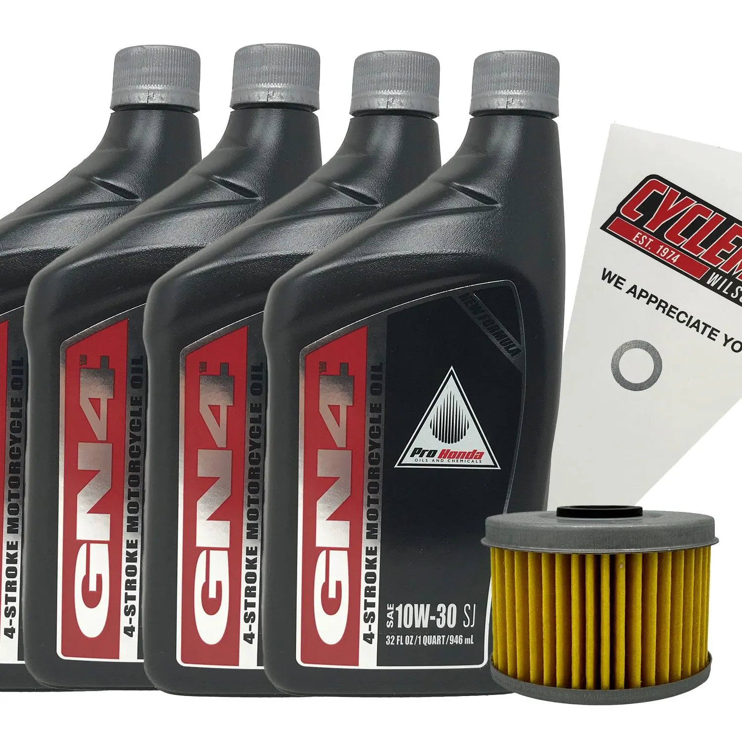 Honda GN4 Standard 10W-30 Oil Change Kit for 2005-2019 TRX500ES