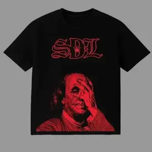 Benjamin SDL BLACK_RED T-SHIRT normal font, Gift for men, Gift for your boyfriend – FASTSHIPPING