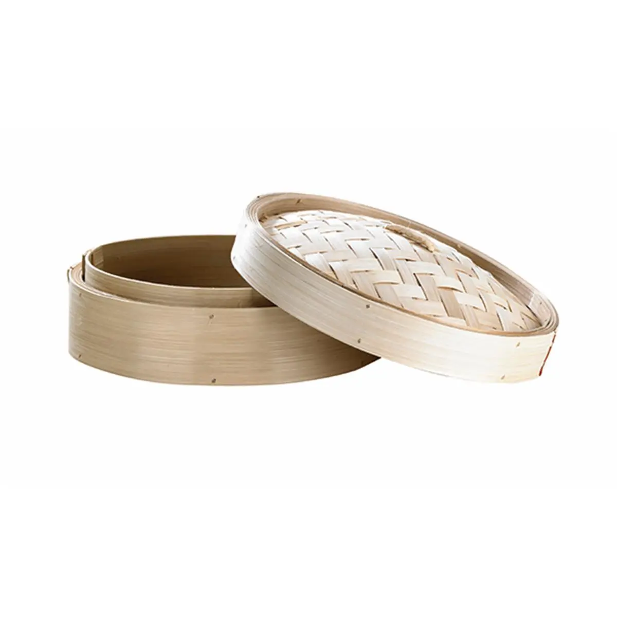 PacknWood Bamboo Dim Sum Giant Steamer - 11.8 Dia. x 2.6 H In, Pack Of 5 - Ideal for Transportation, Buffet Display, Full Tables (Kitchenware Cookware)