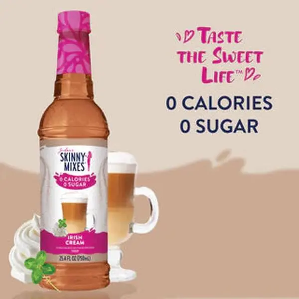 Skinny Syrup Irish Cream Syrup - 0 Calories, 0 Sugar, Sweet Beverage