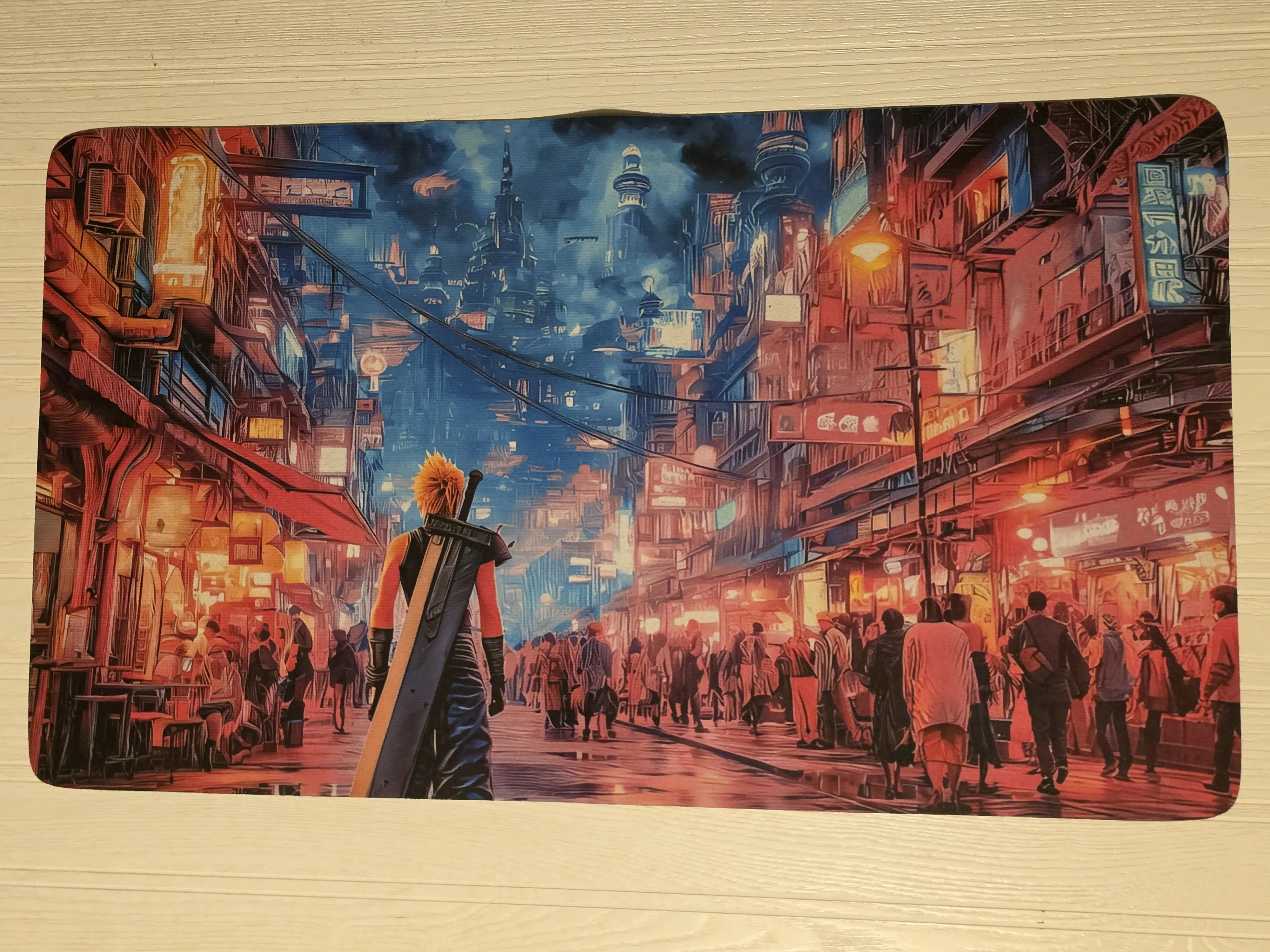 Final Fantasy VII Inspired TCG Playmat & Desk Mat - Cloud Design - New