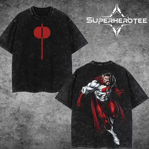 [ superhero tee ] Omni Man Invincible Retro Vintage Menswear Gift movie fans Top Apparel Classic Oversized Seamless Simple Straight Man Clothes Cotton designer shirts, graphic tees, men gifts, ,Graphic Streetwear T-shirt tees  good tshirt