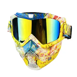 1pc Nafeib Ski Goggles, Outdoor Cycling Mask, Tpu Sports Motorcycle Windproof Protective Eyewear, Adjustable Nose Pad, Headband Included