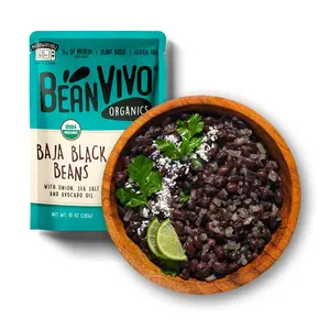 BeanVIVO Baja Black Beans – Organic, Plant-Based, Protein-Packed Ready-to-Eat Beans