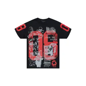 Kammile 3.0 Black/ Red Oversized T-Shirt