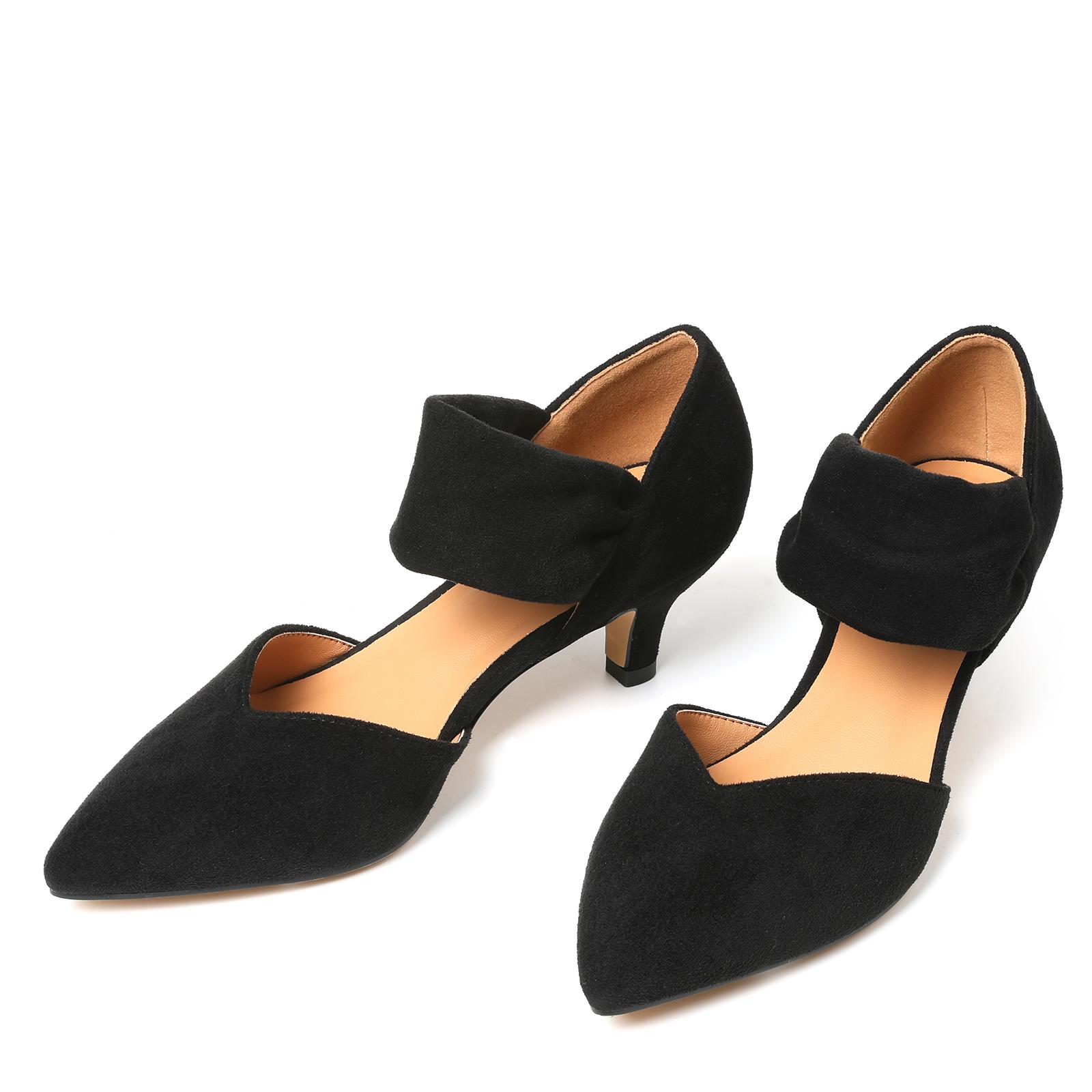 CYNLLIO Womens Pumps Heels Closed Pointed Toe Chunky Kitten Heel Slip On Ankle Strap Comfy Fashionable Elegant Wedding Party Dating Outing Holiday Dress Spring Summer Mary Jane Sandals Shoe