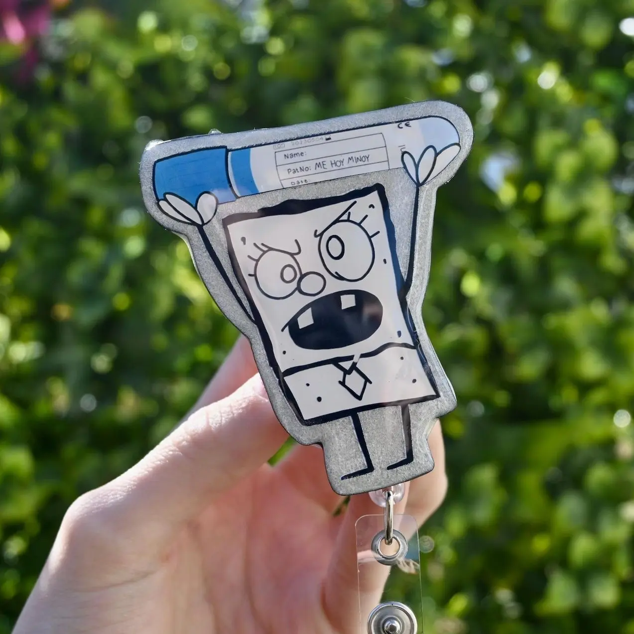 lab-bob, Badge reel, Phlebotomist, RN, Healthcare Cute gift