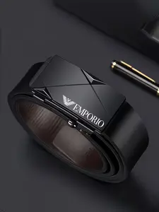 Men's Business Automatic Buckle Belt, Casual Waistband for Jeans Trousers, Fashion Belt for Party, Daily Clothing Decor, Trendy Exquisite Belt for Gift