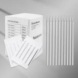 Ear Nose Piercing Needles 50pcs Mix Body Piercing Needles 12g 14g 16g 18g 20g Individual Package for Piercing Supplies Piercing Kit