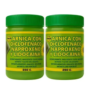 2X Large Arnica Pomada Y Lidocaina Muscular 250g - Arnica Massage Balm for Muscle Relief & Relaxation - Soothing Full Body Care Gel