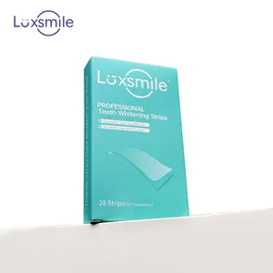 28 strips Luxsmile Professional Teeth Whitening Strips 28 strips 14 Treatments for Oral Cosmetic Care with Hydrogen Peroxide at Home Use 28 Strips