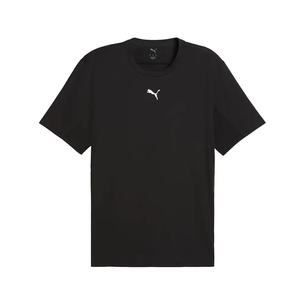 PUMA Mens Cloudspun Soft Breathable Crew Neck Short Sleeve Athletic Casual Tops Casual - Black