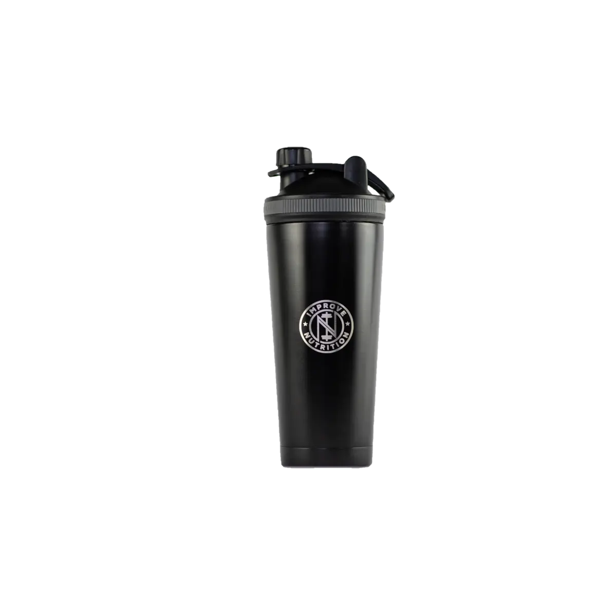 Black Stainless Steel Blender Bottle