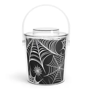 "Party Perfect Ice Buckets: Lid, Tongs & More! Keep Your Drinks Cold in Style!"- Ice Bucket with Tongs