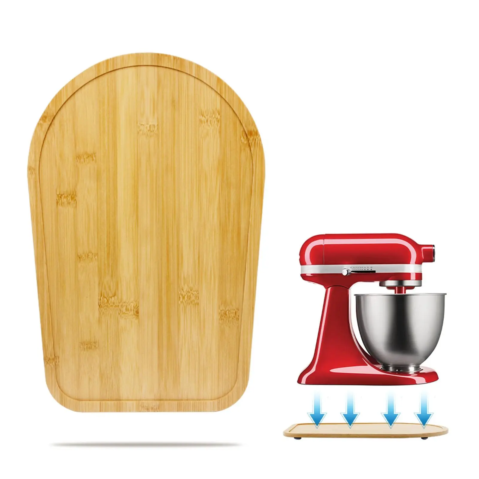 GJANSH Bamboo Sliding Mat for KitchenAid Mixer (4.5-5 Qt) - Heavy Appliance Slider & Countertop Protector GJANSH Bamboo Sliding Mat for KitchenAid Mixer (4.5-5 Qt) - Heavy Appliance Slider & Countertop Protector