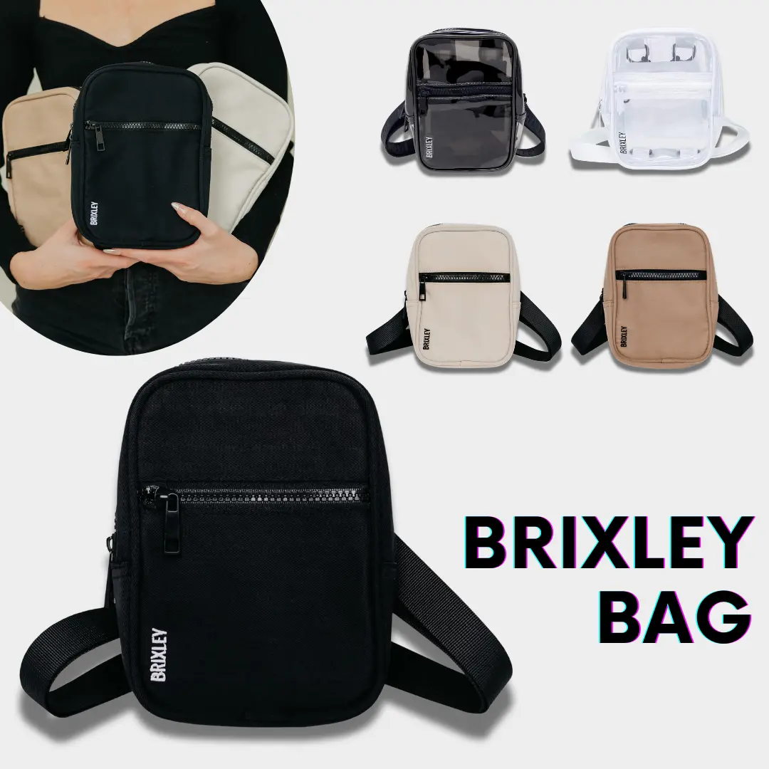 Brixley Crossbody Bag Simple Design with Zipper Closure, Lightweight & Durable, Adjustable Strap, Minimalist Style, 100% Recycled Polyester Fabric, Versatile Design, Water-Resistant, YKK Zippers