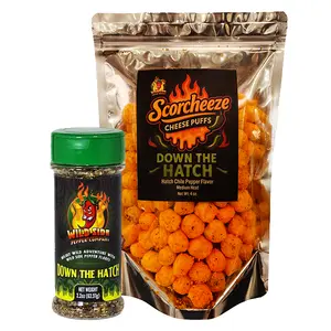 Down The Hatch Flavor Bundle - Down The Hatch Bottle and Scorcheeze Cheese Ball Explosion Bundle - Cheese Puffs