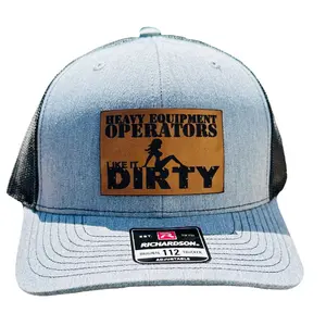 “Heavy Equipment operators like it Dirty” Leather Patch Hat