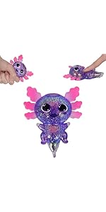 Axolotl Squishy Stress Relief Toy Glitter Fidget Toys Cute Malt Sugar Axolotl Toy Fidget Toys for Kids Youth Adult, Party Favors Anxiety Relief Squishy Toys(Blue)