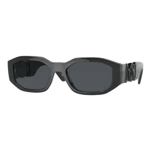 Versace Medusa Biggie Men Sunglasses Black/Dark Grey