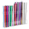 Acrylic Straw Holder, 1 Count Reusable Clear Tumbler Straw Organizer Storage, Kitchen Accessories Racks Container for Cabinet Door, Utensils, Straw Holder for Cabinet Doors, Accessory Holder
