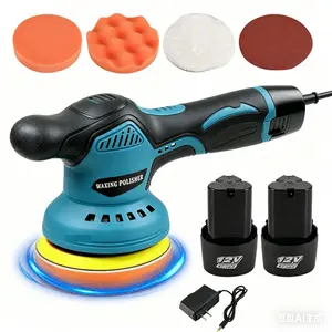 Wireless Electric Polishing Machine, Handheld Buffer for Car Detailing, Furniture & Metal Polishing