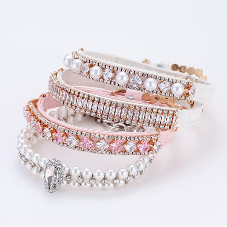 Collar=%2=-- Dog--=%2=- Cat=%2=-- Pearl Collars with Crystal Rhinestone Pearl--=%2=- Cat=%2=-- Necklace Adjustable PU Leather Neck Strap for Small Dogs--=%2=- Cat=%2=-- Accessories pet accessory--=%2=- cat=%2=----=%2=- collar=%2=-- cat collar chain