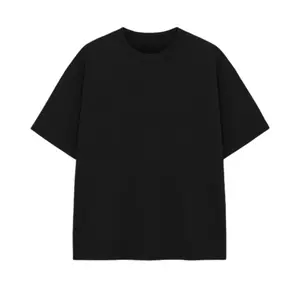 Oversized Black White Boxy Heavyweight T-Shirt Unisex Drop Shoulder Soft Cotton Crew Neck Streetwear Tee
