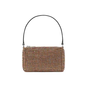 Pre-owned alexander wang cystal mesh Clutches & Wristlets Heiress Mini Mesh Rhinestone Shoulder Bag