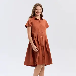 Women's Short Sleeve Button-Down Mini Shirtdress - Universal Thread