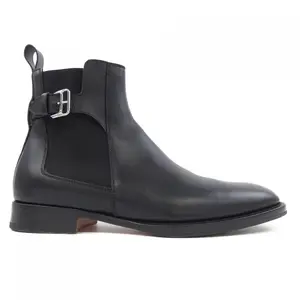 Pre-owned HERMÈS Calfskin Small Leather Goods Hermes Iran Double Fil Buckle Calf Boots