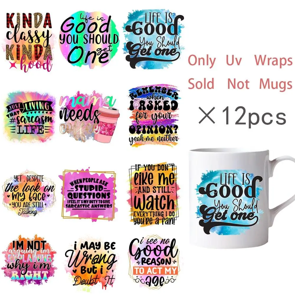 Letter Pattern Sticker, 12pcs/Set Colorful Self-adhesive Decorative Sticker, DIY Decals for Water Bottle, Laptop, Phone Case, Scrapbooking, Journal Ma