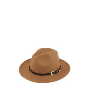 Basic Buckle Fedora Hat