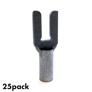 25 PK Concrete Flat Bar Screed Rail Chairs for 3/8" x 2" Bar