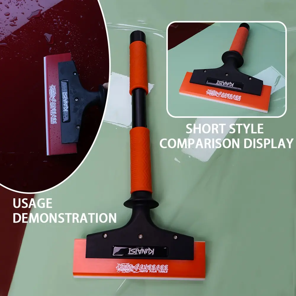 KUNAISI Professional Window Tint Squeegee Tool with Gift Box | Long & Short Handle Water Scraper for PPF & Vinyl Wrap Installation