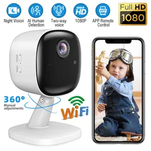 【Father's Day Gift】1080P HD Security Camera with Infrared Night Vision | Two-Way Audio, APP Remote Viewing, Motion Detection Alert, Multi-User Access, SD Card & Cloud Storage Options