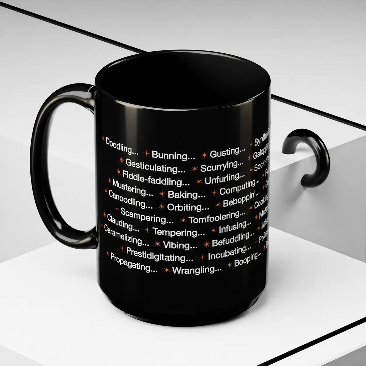 Claude Code Loading Mug Anthropic AI Fan Gift Funny Programmer Coffee Cup