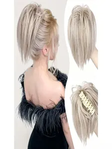 12-Inch Chicken Nest Bun Hair Clip, Lazy Person Loose Updo Wig, Shark Clip Hair Tie, Trendy Girl Accessory, Easy-To-Use Hair Styling Tool
