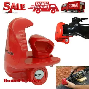 Lock For Trailer Tongue Coupler Hitch Security Anti Theft Cop Set Coupling Tow