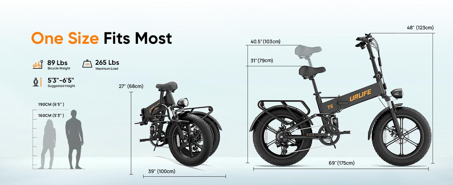 1500W Folding Electric Bike for Adults 48V 13AH 20" x 4" Fat Tire Full Suspension LED Display 7-Speed 60-80 Miles UL2849 Black 1500W Folding Electric Bike for Adults 48V 13AH 20" x 4" Fat Tire Full Suspension LED Display 7-Speed 60-80 Miles UL2849 Black