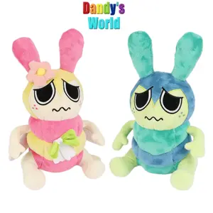 Dandy's World Squirm Plush Set, 2PCS 10.6" Cute Worm Stuffed Animal from Roblox, Soft Plushie for Kids & Fans, Perfect Girly Gifts，stuffed animals
