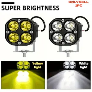 40w Square Clover LED Pods, & Hi/lo Beam, Waterproof Off-Road Driving Lights for Cars Motorcycles Suvs Utvs, Durable Lighting Solution