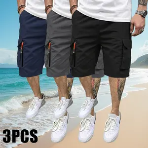 Clean Gent Summer men’s casual loose cargo shorts—soft, breathable, skin-friendly fabric for comfort; multi-pocket design suitable for everyday wear and outings; a great Father’s Day gift.