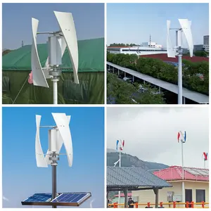 SMARAAD X3 1000W Vertical Wind Turbine Permanent Magnet Generator - 1000W, 12V/24V, 1 Controller, 3 Rotor Blades, 360-Degree Direction Adjustment, MPPT Controller for Home, Garden, RV Use