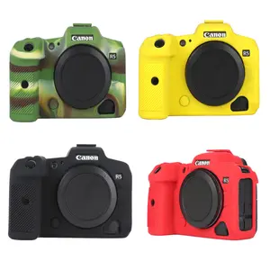 R5 Soft Silicone Case Armor Camera Body Cover Skin for Canon EOS R5 EOSR5 Digital Cameras
