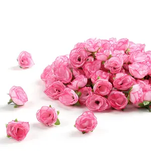 Artificial Rose Head, 100pcs/set Mini Rose Head, Fake Rose Flower Head, Decorative Flowers for Home Wedding Bouquet, Artificial Roses Bouquet, Party Decoration