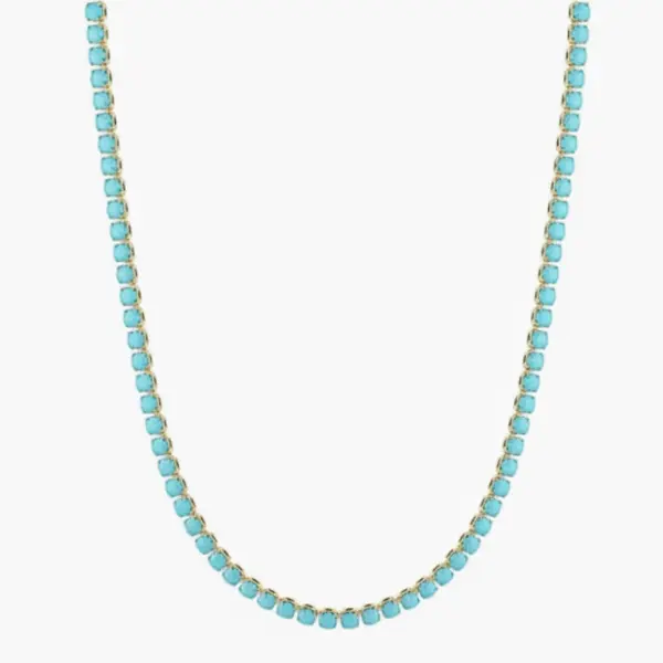 timeliness tennis turquoise necklace
