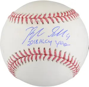 Blake Snell Tampa Bay Rays Autographed Baseball with "2018 AL CY Young" Inscription - Fanatics Authentic Certified