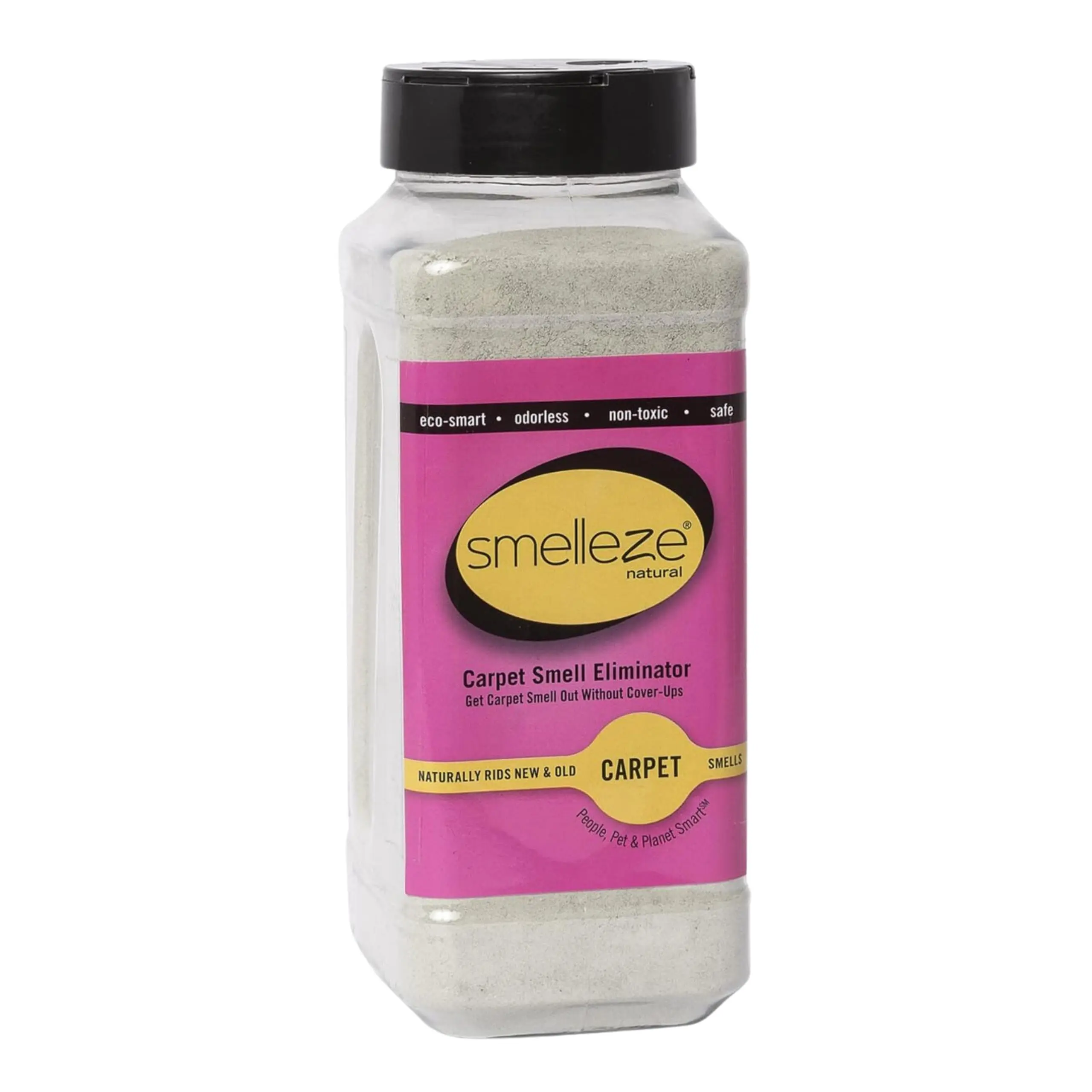 SMELLEZE Natural New Carpet Smell Deodorizer, Carpet Odor Eliminator Powder - Deodorizes All New Carpets, Rugs & Upholstery, 2 lb. Powder